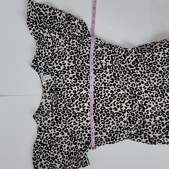 Nordstrom Cheetah Open Back  Cropped Jumpsuit/ XL. - Picture 5 of 12